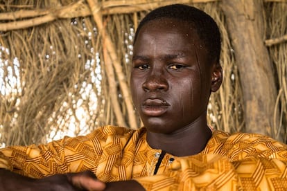 El chadiano Ajibrilla Mbodou fue secuestrado por Boko Haram cuando tenía 15 años.