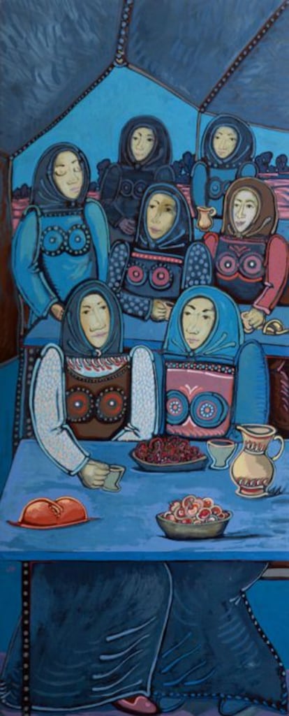 Feira de Tamallancos (1994), obra de Virxilio Fernández.