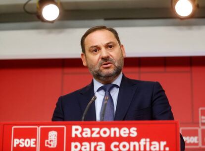 José Luis Ábalos tras la reunión de la dirección del PSOE.
