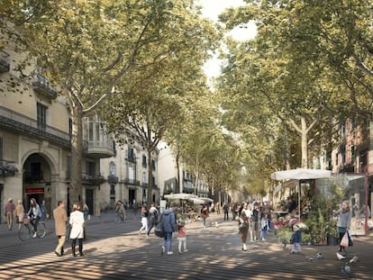 Las obras de la Rambla de Barcelona tardarán seis años.