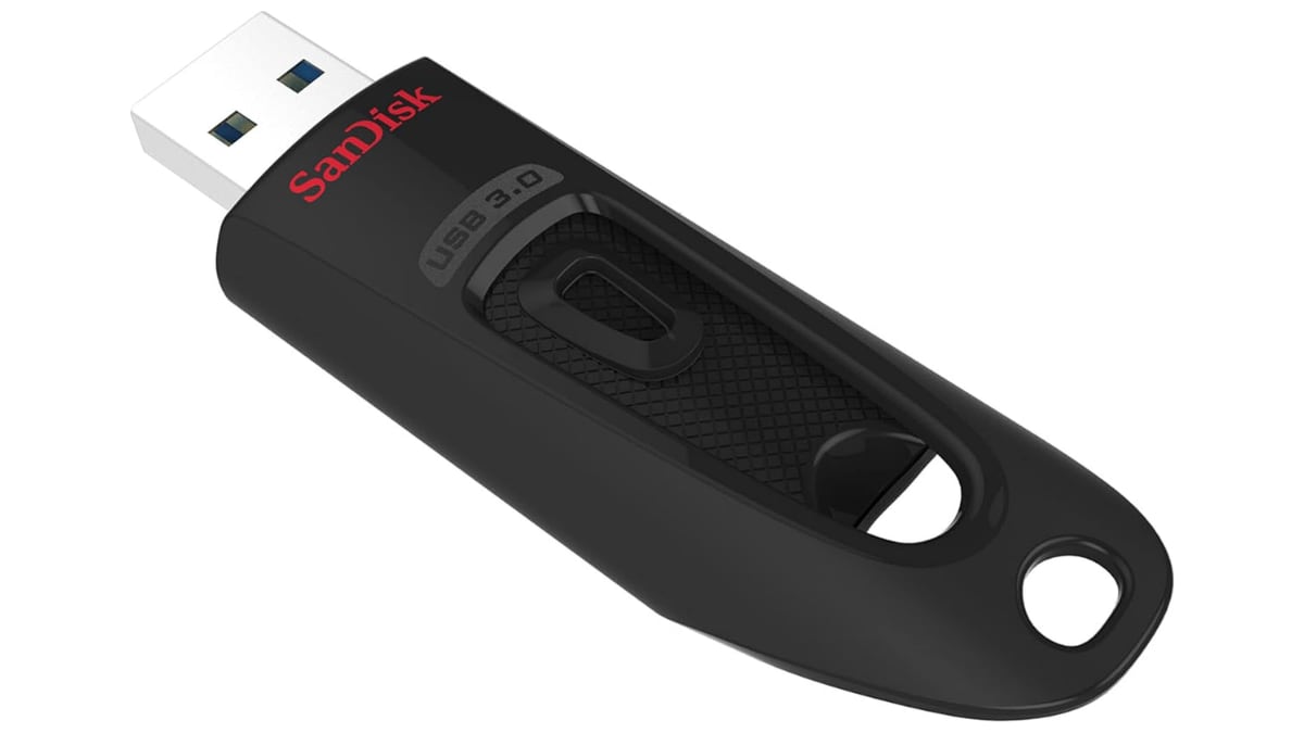 Pendrive SanDisk de 64 GB.
