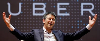 El ex consejero delegado de Uber, Travis Kalanick, el pasado mes de enero.