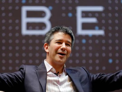 El ex consejero delegado de Uber, Travis Kalanick, el pasado mes de enero.