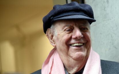 El dramaturgo y actor italiano Dario Fo en Roma el 12 de mayo. 