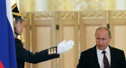 El presidente ruso, Vladimir Putin llega. EFE/Archivo