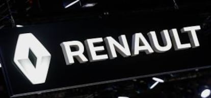 Logo de Renault en el Salón del Automóvil de Bruselas, celebrado el pasado mes de enero.