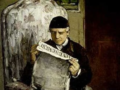 <i>El padre del artista leyendo 'L'Événement'</i> (1866), de Cézanne.