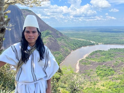 Gunarey Maku, durante su visita a los Cerros de Mavecure en Inírida, Guainía (Colombia) en octubre de este año.