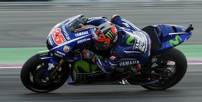 Viñales, durante el GP de Qatar.