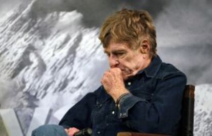 Robert Redford, en la rueda de prensa del jueves de presentación de la actual edición de Sundance.