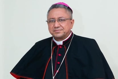 Bishop Isidro Mora, who was arrested by the regime of Daniel Ortega and Rosario Murillo.