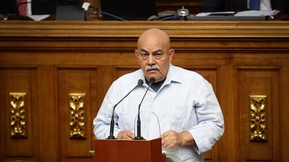 Darío Vivas durante una sesión de la Asamblea Nacional venezolana, en Caracas, en 2019.