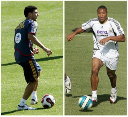 Jos Antonio Reyes y Julio Baptista.