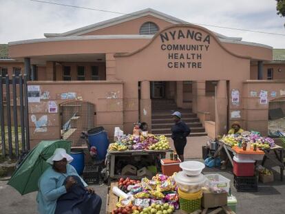 Centro de salud de Nyanga, suburbio de Ciudad del Cabo.