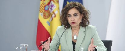 La ministra portavoz y de Hacienda, María Jesús Montero.