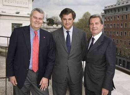 Wulf Bernotat (E.ON), José Manuel Entrecanales (Acciona) y Fulvio Conti (Enel).