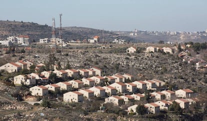 Vista del asentamieno israelí de Ofra, en Cisjordania.