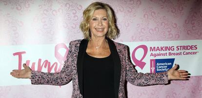 Olivia Newton-John, durante una actividad contra el cáncer de mama en Las Vegas en 2016.