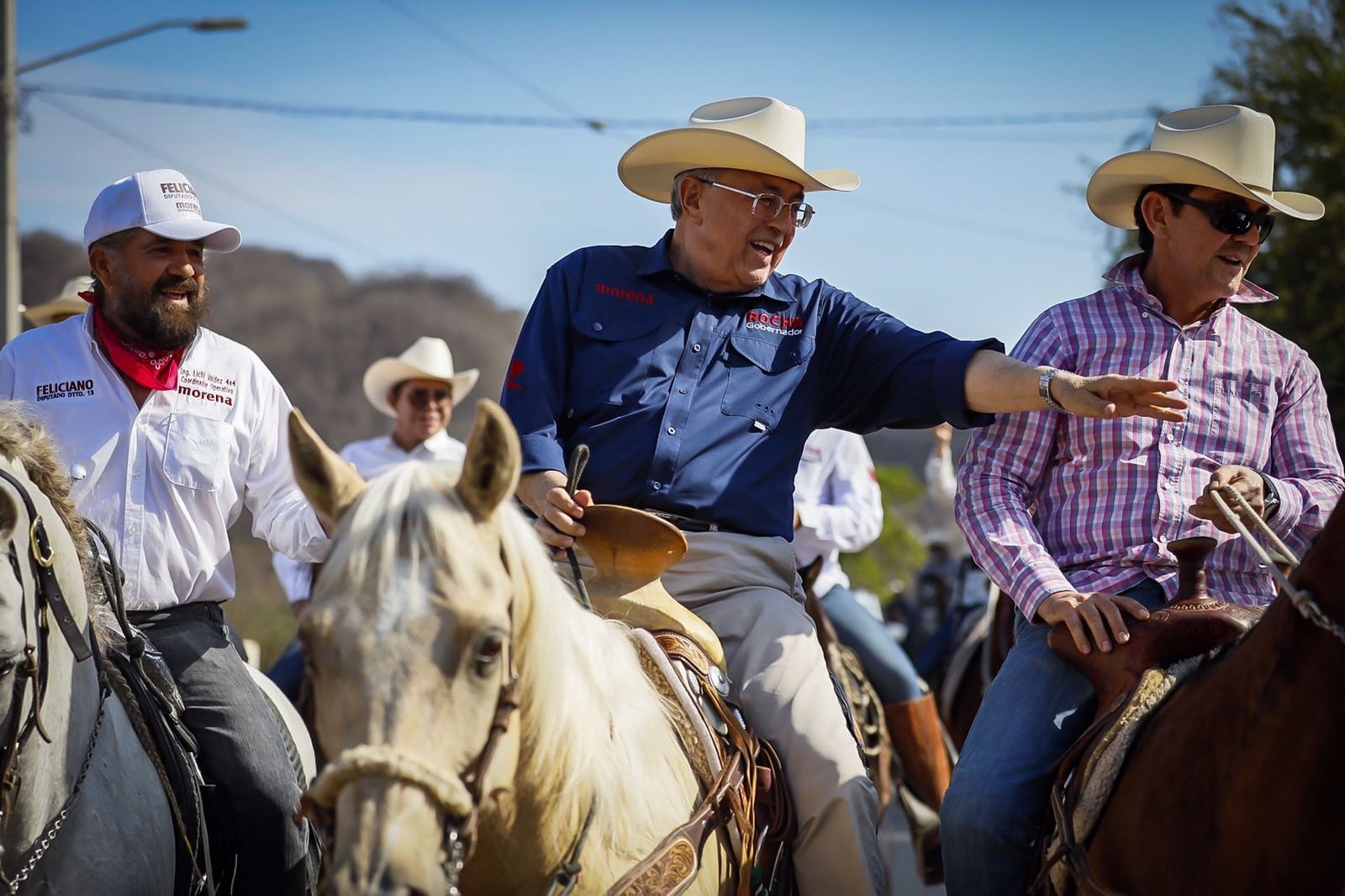 Rubén Rocha Moya, durante su campaña a gobernador en Sinaloa, en mayo de 2021.