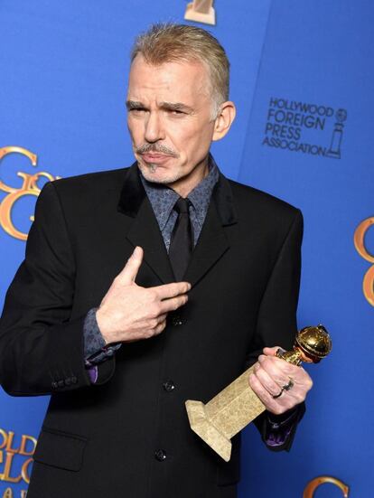 O ator Billy Bob Thornton, Globo de Ouro de melhor ator de minissérie ou filme para TV por ‘Fargo’.