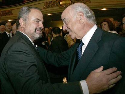 Ignacio Polanco con Francisco González
