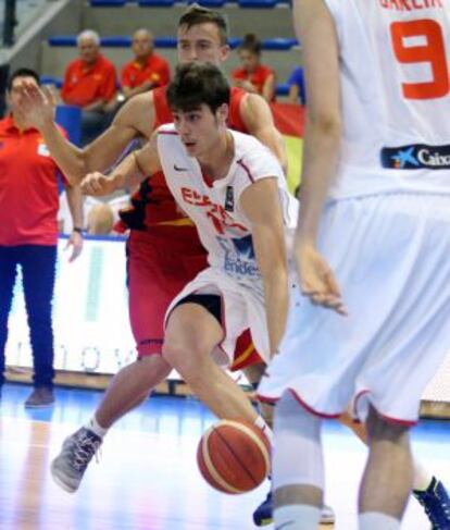 Juancho Hernangómez, en el partido ante Bélgica.