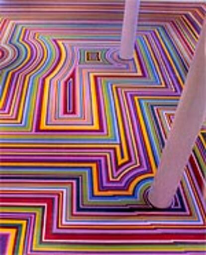 'ZOBOP', obra de Jim Lambie, tomada del libro 'Cromofobia'.