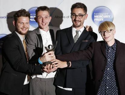Joe Newman, Thom Green, Gus Unger-Hamilton y Gwil Sainsbury, miembros de Alt-J.
