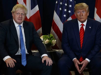 Trump se reúne com Boris Johnson na Assembleia Geral da ONU.