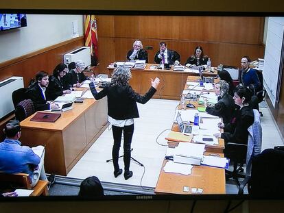 Ester Quintana, declarando en el juicio.