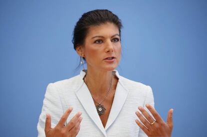 Sahra Wagenknecht, la líder de La Izquierda de Alemania, ha puesto en marcha el movimiento Aufstehen (Levantarse).
