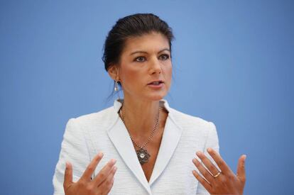 Sahra Wagenknecht, la líder de La Izquierda de Alemania, ha puesto en marcha el movimiento Aufstehen (Levantarse). 