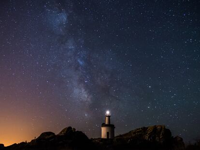 La Vía Láctea desde las Islas Cíes, Galicia.