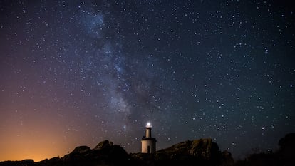 La Vía Láctea desde las Islas Cíes, Galicia.