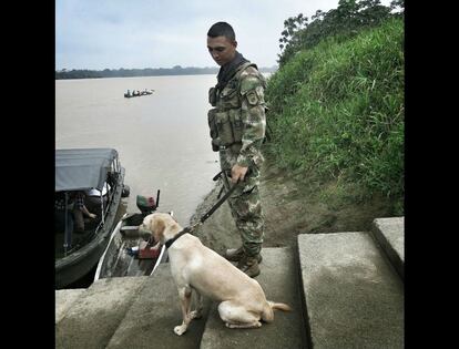 El Ejército está muy presente en Vigía, territorio FARC y zona vigilada especialmente tras la masacre de Bojayá.