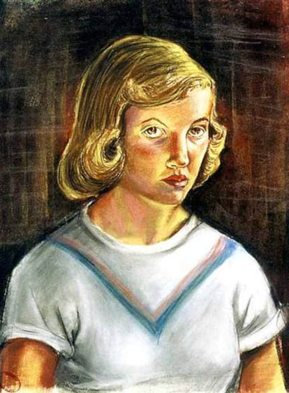 <i>Autorretrato</i> de Sylvia Plath en 1951.