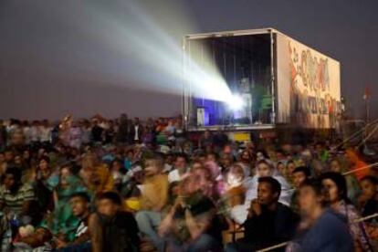 Imagen del Festival Internacional de Cine del Sáhara el 2010.