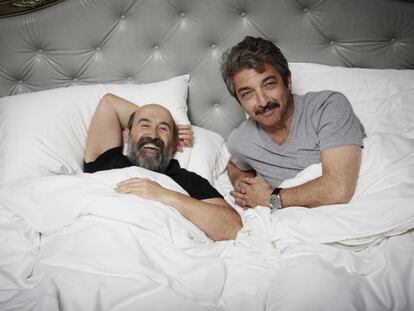 Javier Cámara y Ricardo Darín en San Sebastián.