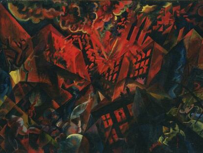 &#039;Explosion&#039; (1917), de George Grosz. 