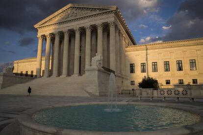 El Tribunal Supremo en Washington, Estados Unidos.