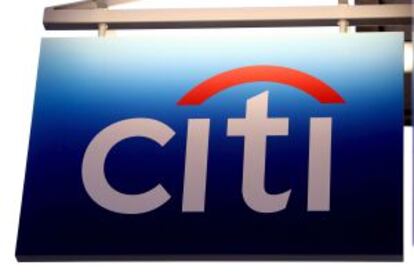 El logo de Citi en una de sus sucursales.