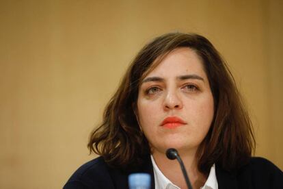 Celia Mayer, tras su destitución el miércoles.
