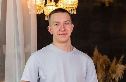 Bogdan, de 16 años, natural de Krivói Rog, en una foto cedida. 