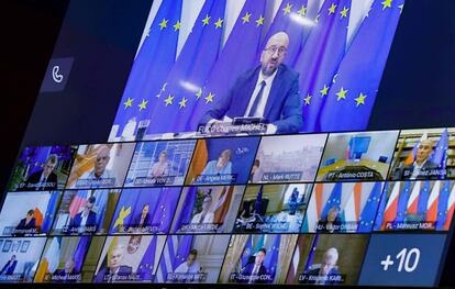 Cumbre extraordinaria por videoconferencia de los líderes europeos para discutir la situación en Bielorrusia este miércoles. 
