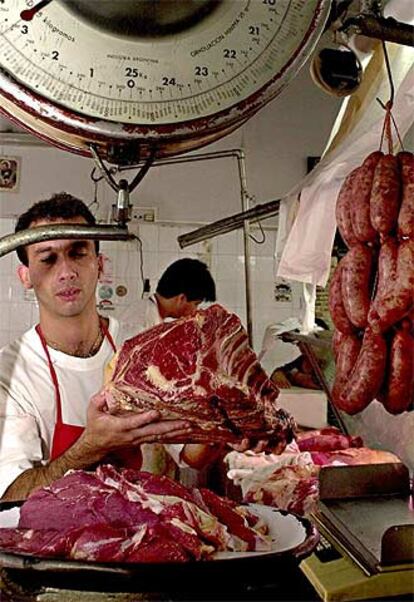 Trabajo en una carnicería de Buenos Aires.