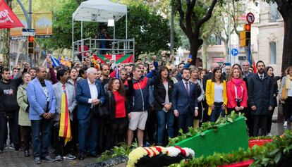 Ofrenda de ERC en la pasada Diada.