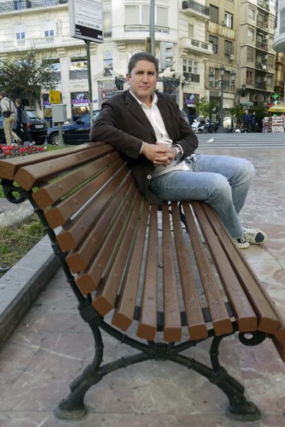 Juan Carlos Garrido, en el centro de Valencia.