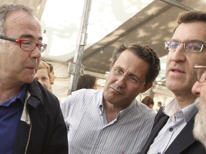 Políticos, pulpo y churrasco en Santiago