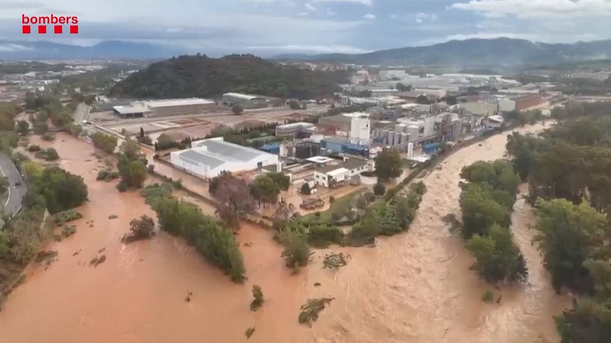 Las imágenes aéreas de la huella del temporal en Cataluña