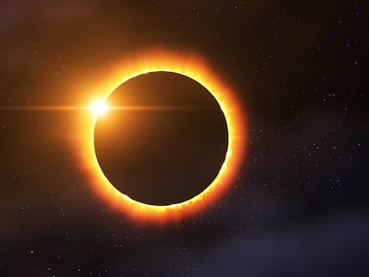 Un eclipse solar total.